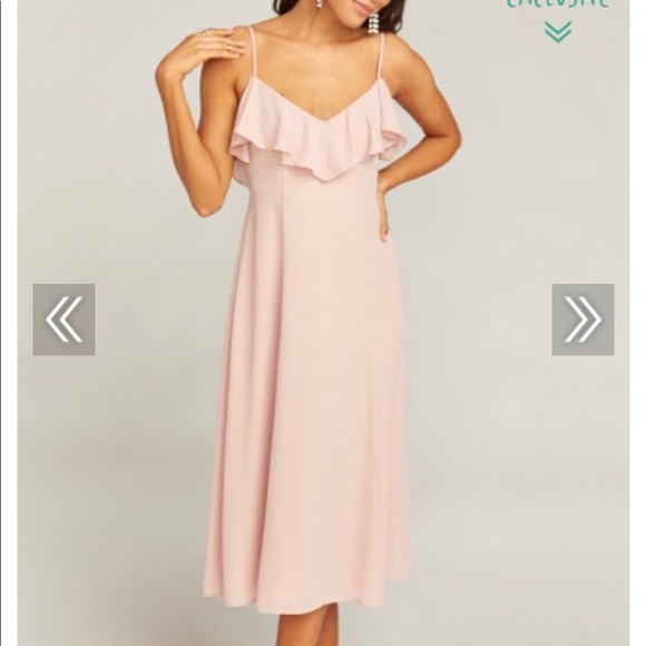 Show Me Your MuMu Dresses & Skirts - Bridesmaid dress in Dusty Blush Crisp color